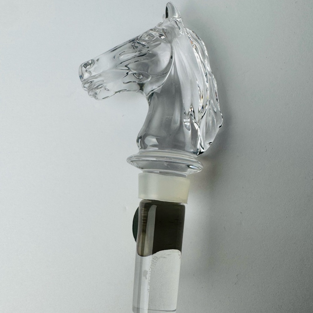 EXQUISITE WATERFORD CRYSTAL HORSE HEAD WINE BOTTLE STOPPER IN BOX - Picture 3 of 7